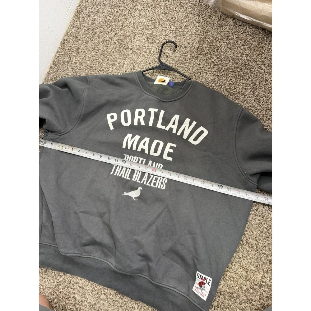 Staple x Portland Trailblazers Men's XL Crewneck Pigeon NBA Collab Rare‎